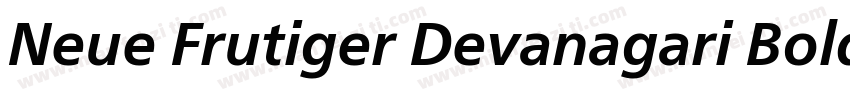 Neue Frutiger Devanagari Bold字体转换